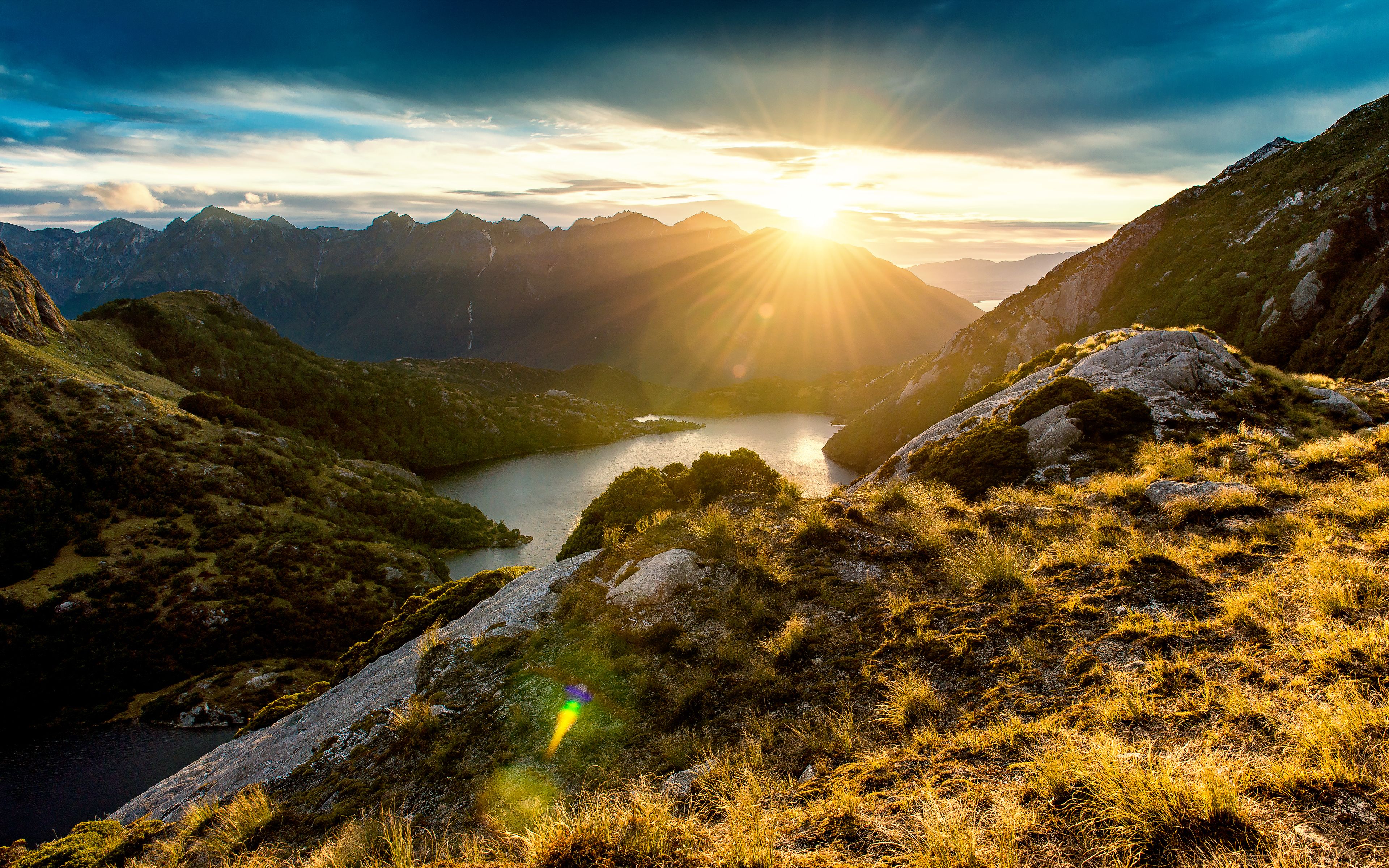 New Zealand inspired coastal morning landscape for daily habit planning